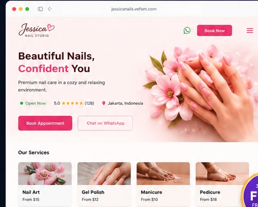 Example Vefom business page